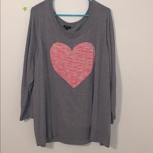 Torrid Heart Sweatshirt Size 4
